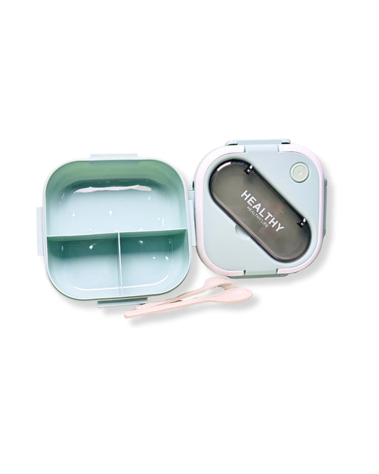 Lunch Box with Fork and Spoon