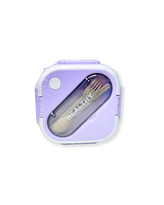 Lunch Box with Fork and Spoon