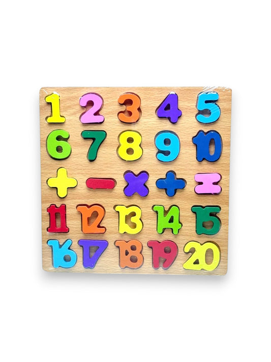 Wooden Alphabet & Counting Puzzle