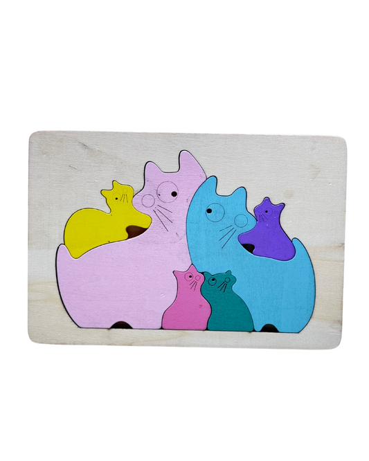 Wooden Cats Blocks