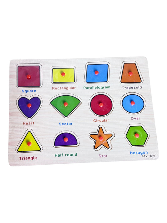 Wooden Shapes Plate